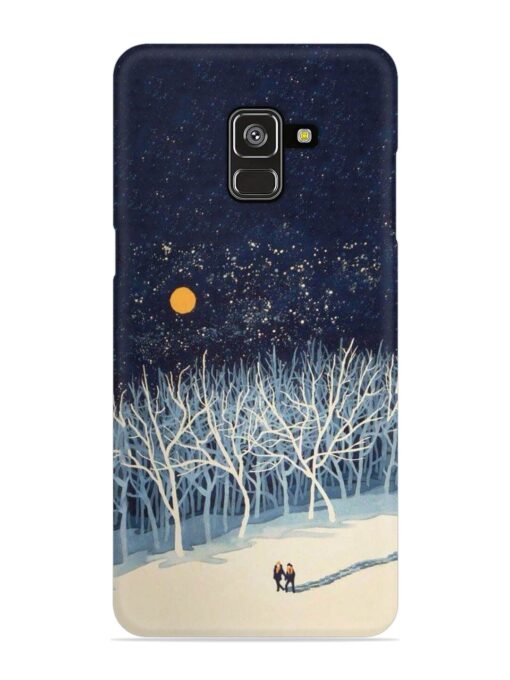 Full Moon Snowshoe Tour Snap Case for Samsung Galaxy A8 Plus Zapvi