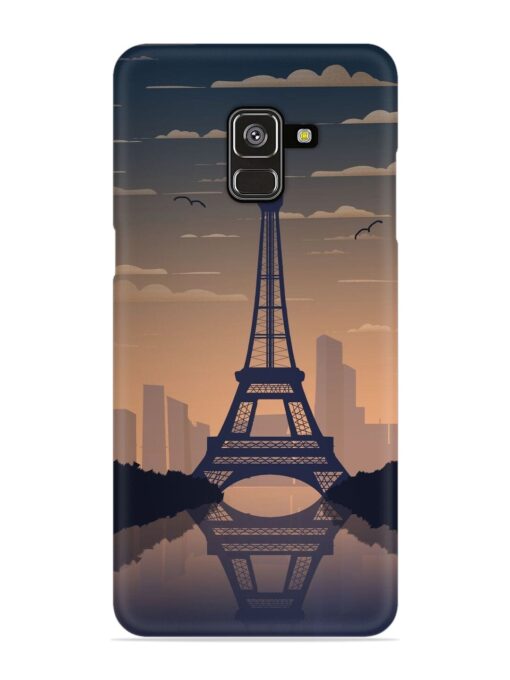 France Paris Eiffel Tower Gradient Snap Case for Samsung Galaxy A8 Plus Zapvi