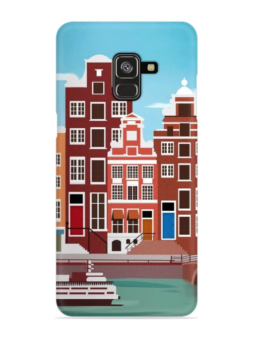 Scenery Architecture Amsterdam Landscape Snap Case for Samsung Galaxy A8 Plus Zapvi