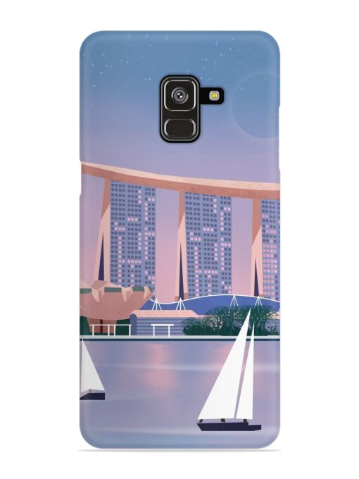 Singapore Scenery Architecture Snap Case for Samsung Galaxy A8 Plus Zapvi