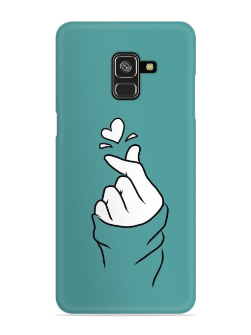 Korean Heart Sign Art Snap Case for Samsung Galaxy A8 Plus Zapvi