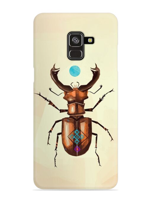 Stag Beetle Vector Snap Case for Samsung Galaxy A8 Plus Zapvi