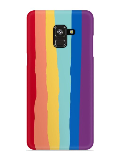 Rainbow Genuine Liquid Snap Case for Samsung Galaxy A8 Plus Zapvi