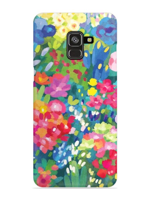 Watercolor Flower Art Snap Case for Samsung Galaxy A8 Plus Zapvi