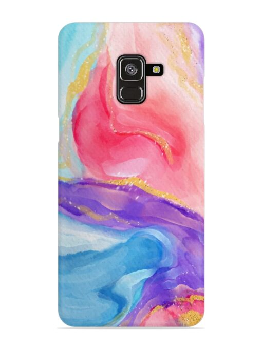 Watercolor Gradient Snap Case for Samsung Galaxy A8 Plus Zapvi