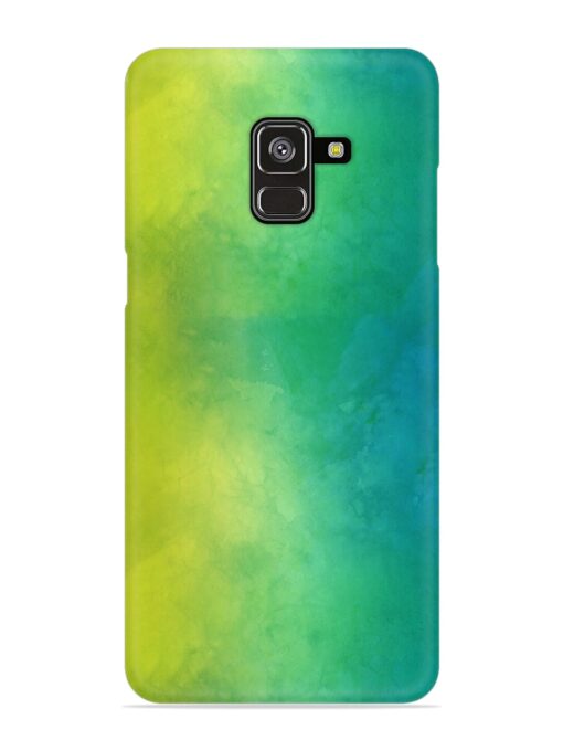 Yellow Green Gradient Snap Case for Samsung Galaxy A8 Plus Zapvi