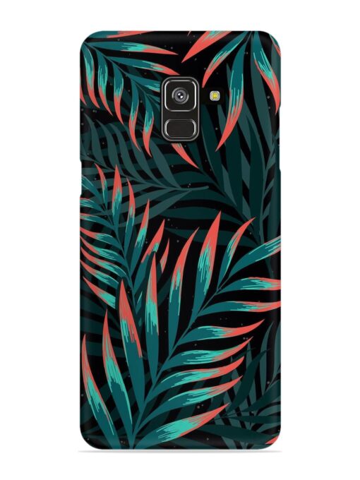 Green Leaf Art Snap Case for Samsung Galaxy A8 Plus Zapvi