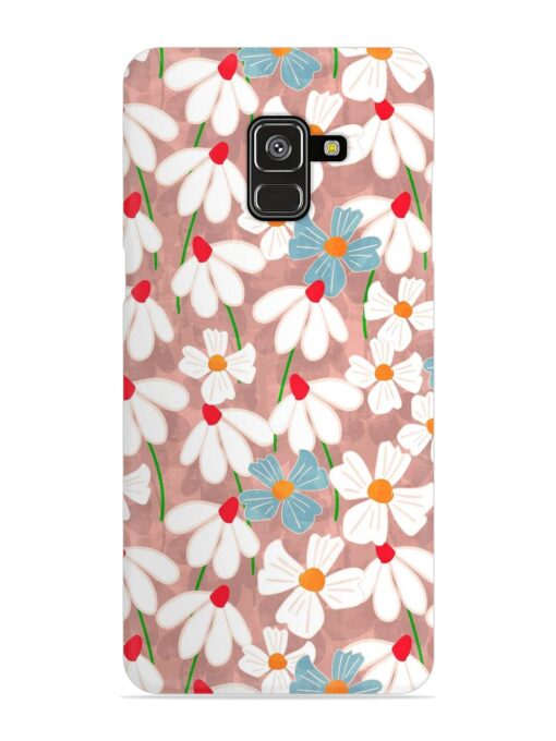 Abstract Petal Flowers Snap Case for Samsung Galaxy A8 Plus Zapvi