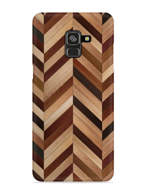 Seamless Wood Parquet Snap Case for Samsung Galaxy A8 Plus Zapvi