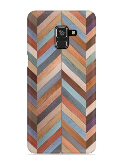 Seamless Wood Parquet Snap Case for Samsung Galaxy A8 Plus Zapvi