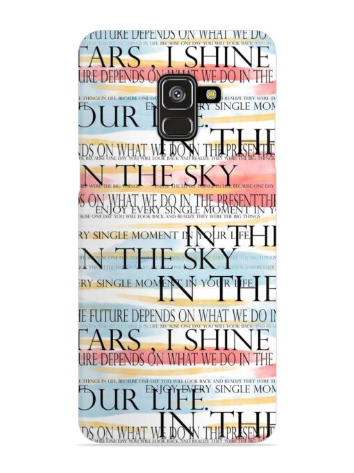 Seamless Slogans Pattern Snap Case for Samsung Galaxy A8 Plus Zapvi