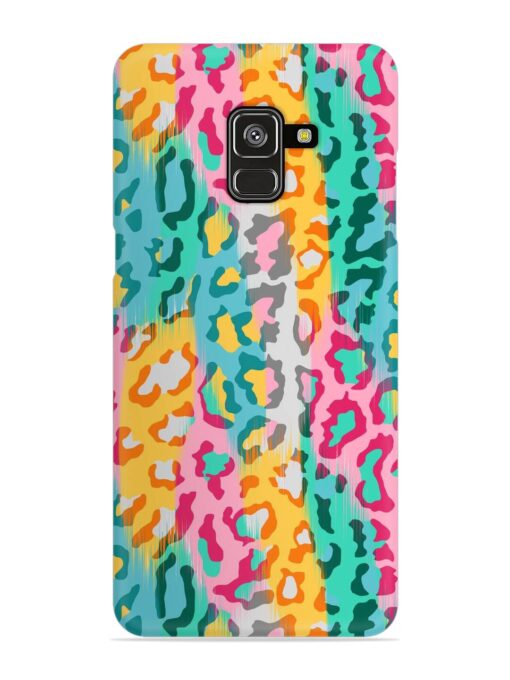 Seamless Vector Colorful Snap Case for Samsung Galaxy A8 Plus Zapvi