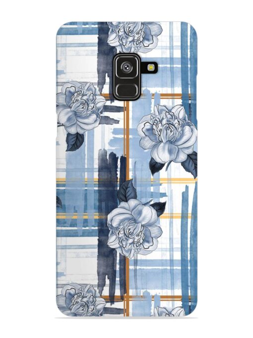 Watercolor Pattern Rose Snap Case for Samsung Galaxy A8 Plus Zapvi