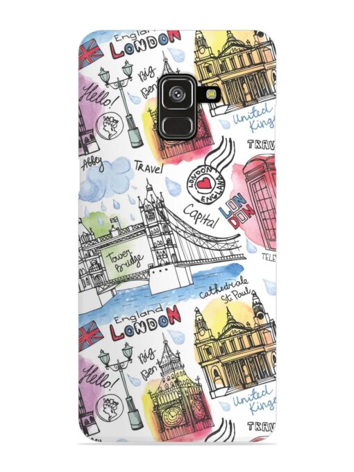 Vector London Landmark Snap Case for Samsung Galaxy A8 Plus Zapvi