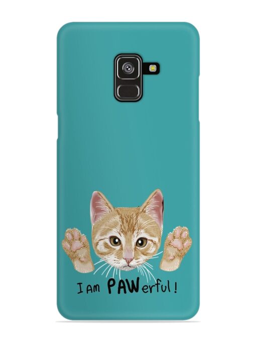 Typography Slogan Cat Snap Case for Samsung Galaxy A8 Plus Zapvi