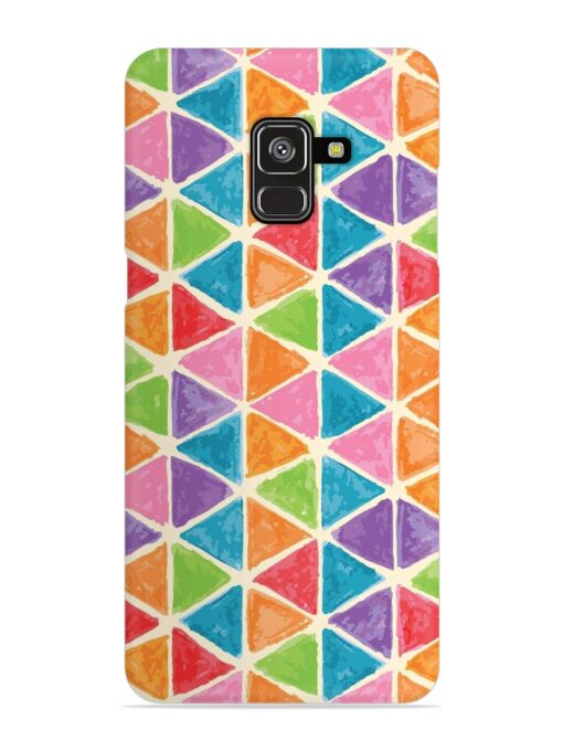 Seamless Colorful Isometric Snap Case for Samsung Galaxy A8 Plus Zapvi