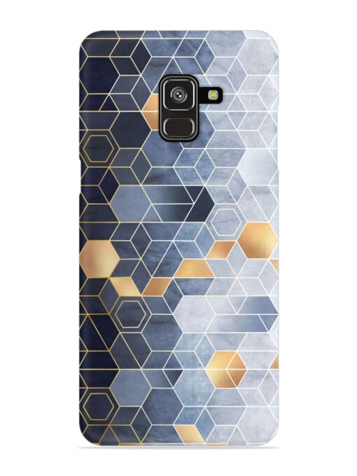 Geometric Abstraction Hexagons Snap Case for Samsung Galaxy A8 Plus Zapvi