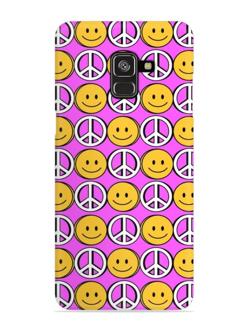 Smiley Face Peace Snap Case for Samsung Galaxy A8 Plus Zapvi