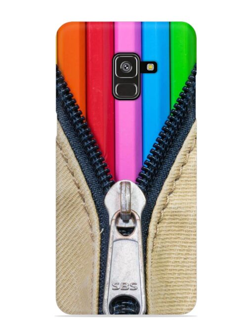 Zip In Color Snap Case for Samsung Galaxy A8 Plus Zapvi