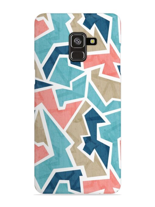 Vintage Geometric Triangle Snap Case for Samsung Galaxy A8 Plus Zapvi