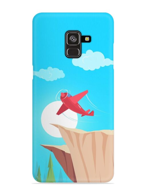 Small Planes In Flight Snap Case for Samsung Galaxy A8 Plus Zapvi