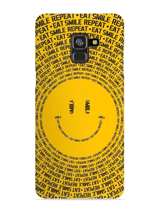 Smiley Snap Case for Samsung Galaxy A8 Plus Zapvi