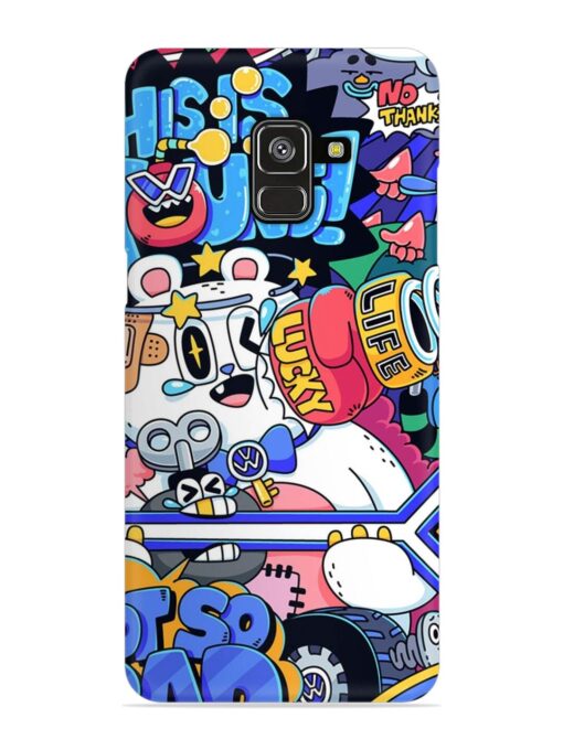 Universal Doodle Snap Case for Samsung Galaxy A8 Plus Zapvi