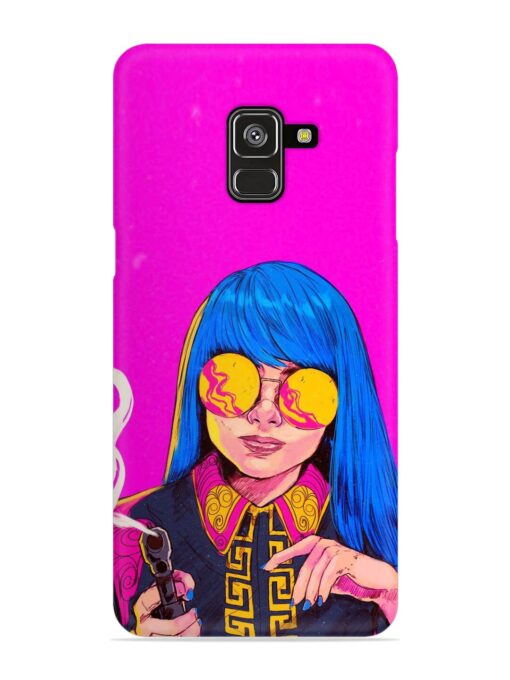 Aesthetic Anime Girl Snap Case for Samsung Galaxy A8 Plus Zapvi