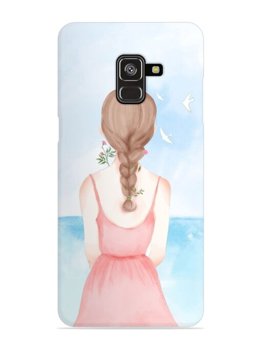 Watercolor Girl Vector Snap Case for Samsung Galaxy A8 Plus Zapvi