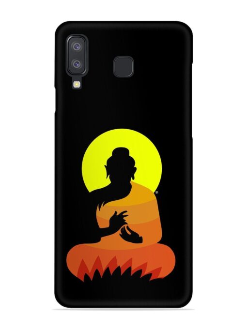 Buddha Art Black Snap Case for Samsung Galaxy A8 Star Zapvi