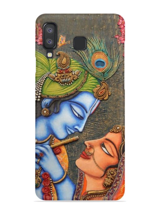 Lord Radha Krishna Flute Art Snap Case for Samsung Galaxy A8 Star Zapvi