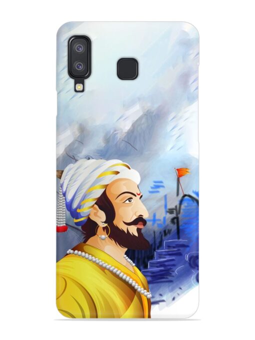 Shivaji Maharaj Color Paint Art Snap Case for Samsung Galaxy A8 Star Zapvi