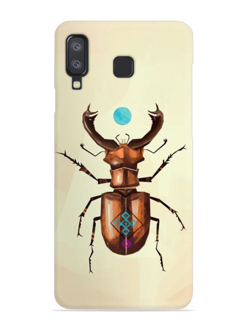 Stag Beetle Vector Snap Case for Samsung Galaxy A8 Star Zapvi