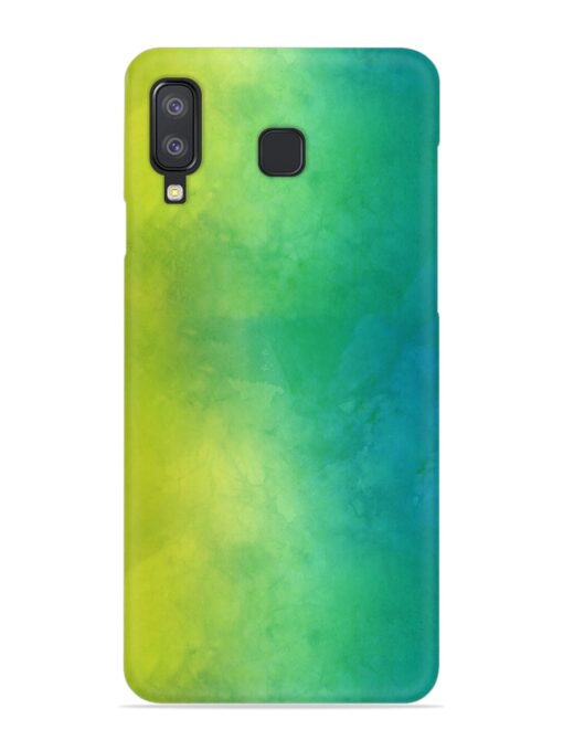 Yellow Green Gradient Snap Case for Samsung Galaxy A8 Star Zapvi