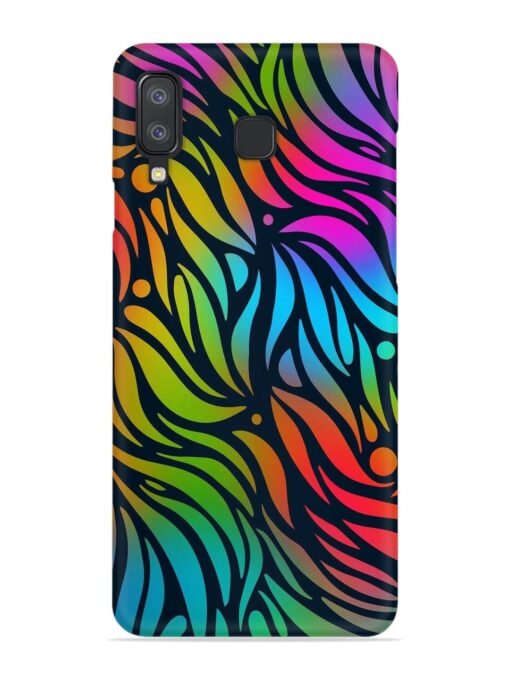 Abstract Leaf Design Snap Case for Samsung Galaxy A8 Star Zapvi