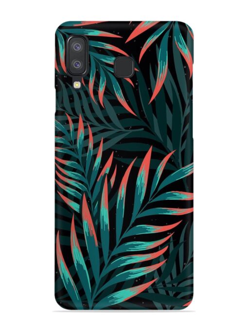 Green Leaf Art Snap Case for Samsung Galaxy A8 Star Zapvi