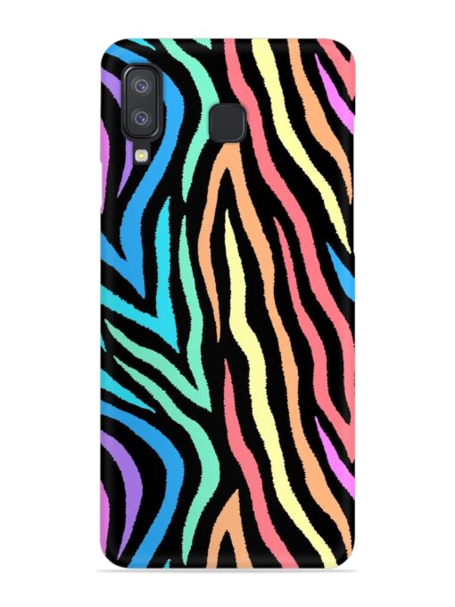 Colorful Abstract Zebra Snap Case for Samsung Galaxy A8 Star Zapvi