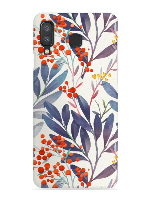 Seamless Floral Pattern Snap Case for Samsung Galaxy A8 Star Zapvi