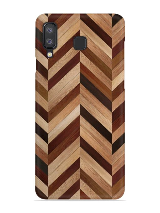 Seamless Wood Parquet Snap Case for Samsung Galaxy A8 Star Zapvi