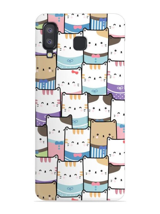 Cute Adorable Cat Snap Case for Samsung Galaxy A8 Star Zapvi