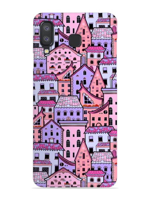 Seamless Pattern Houses Snap Case for Samsung Galaxy A8 Star Zapvi