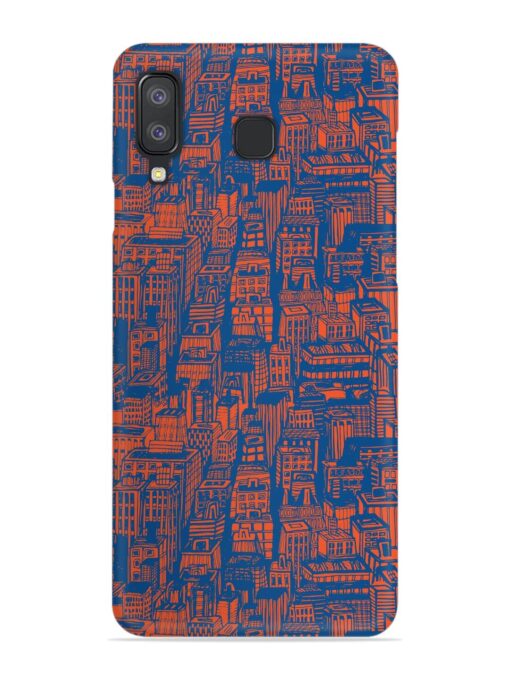 Hand Drawn Seamless Snap Case for Samsung Galaxy A8 Star Zapvi