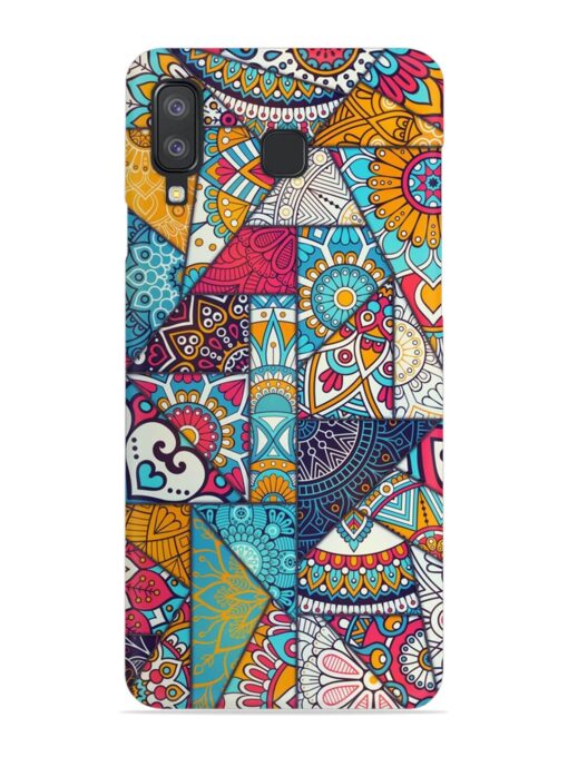 Patchwork Pattern Vintage Snap Case for Samsung Galaxy A8 Star Zapvi