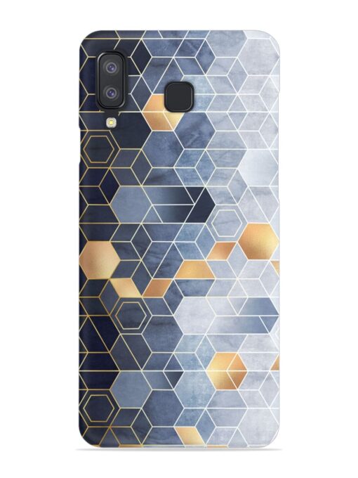 Geometric Abstraction Hexagons Snap Case for Samsung Galaxy A8 Star Zapvi