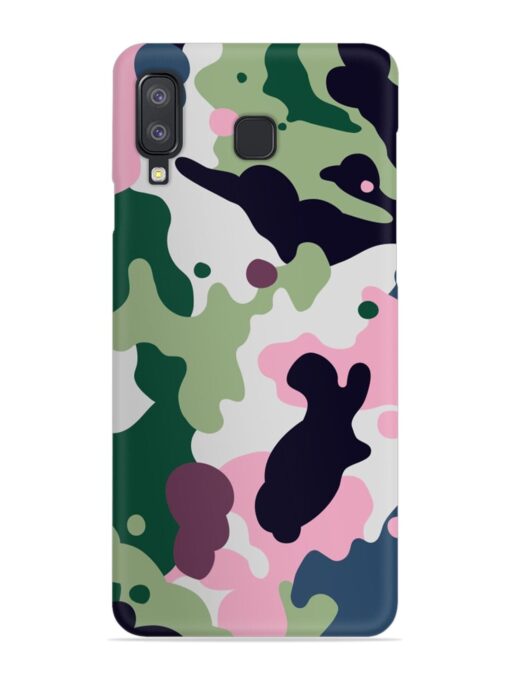 Seamless Funky Camouflage Snap Case for Samsung Galaxy A8 Star Zapvi