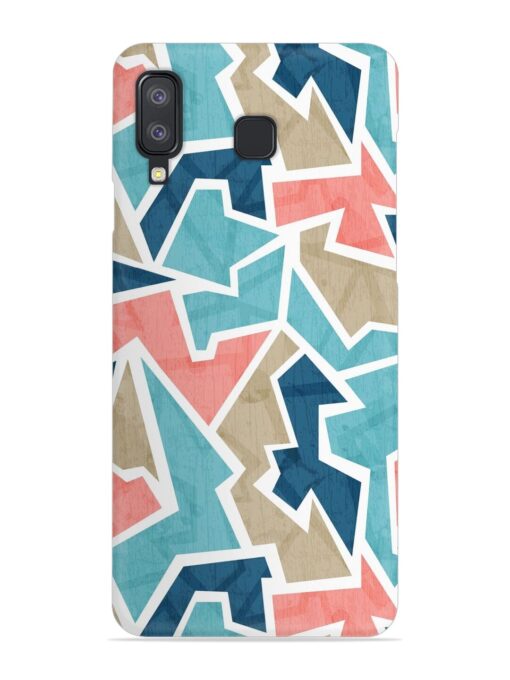 Vintage Geometric Triangle Snap Case for Samsung Galaxy A8 Star Zapvi