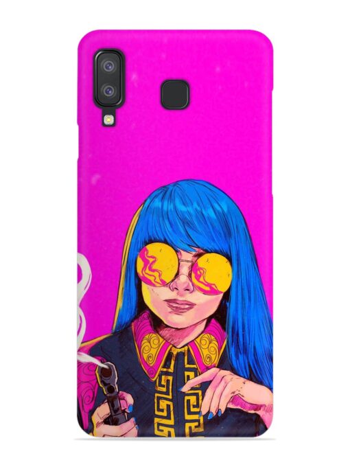 Aesthetic Anime Girl Snap Case for Samsung Galaxy A8 Star Zapvi