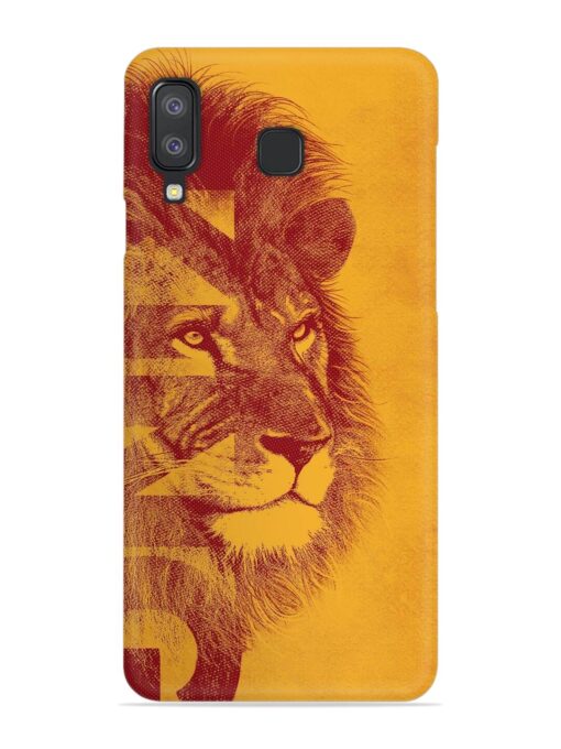 Gold Lion Crown Art Snap Case for Samsung Galaxy A8 Star Zapvi