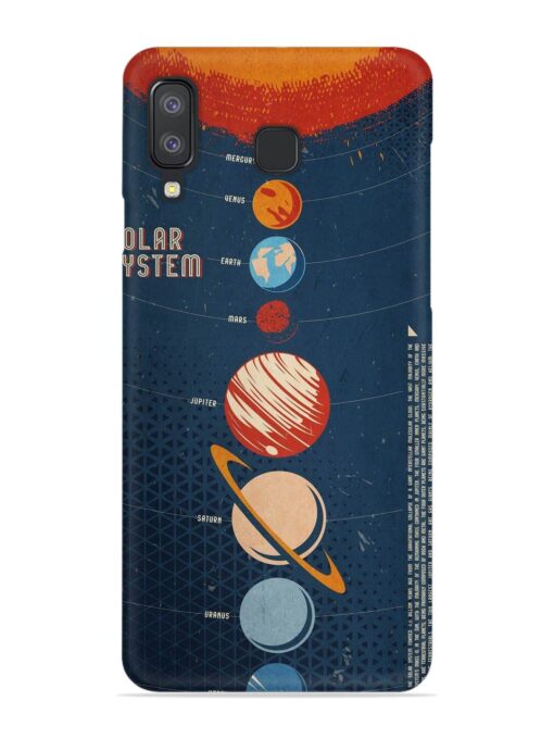 Solar System Vector Snap Case for Samsung Galaxy A8 Star Zapvi