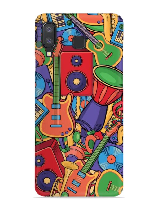 Colorful Music Art Snap Case for Samsung Galaxy A8 Star Zapvi